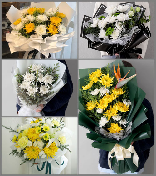 广东中山市黄圃镇文明社区白事花束代送